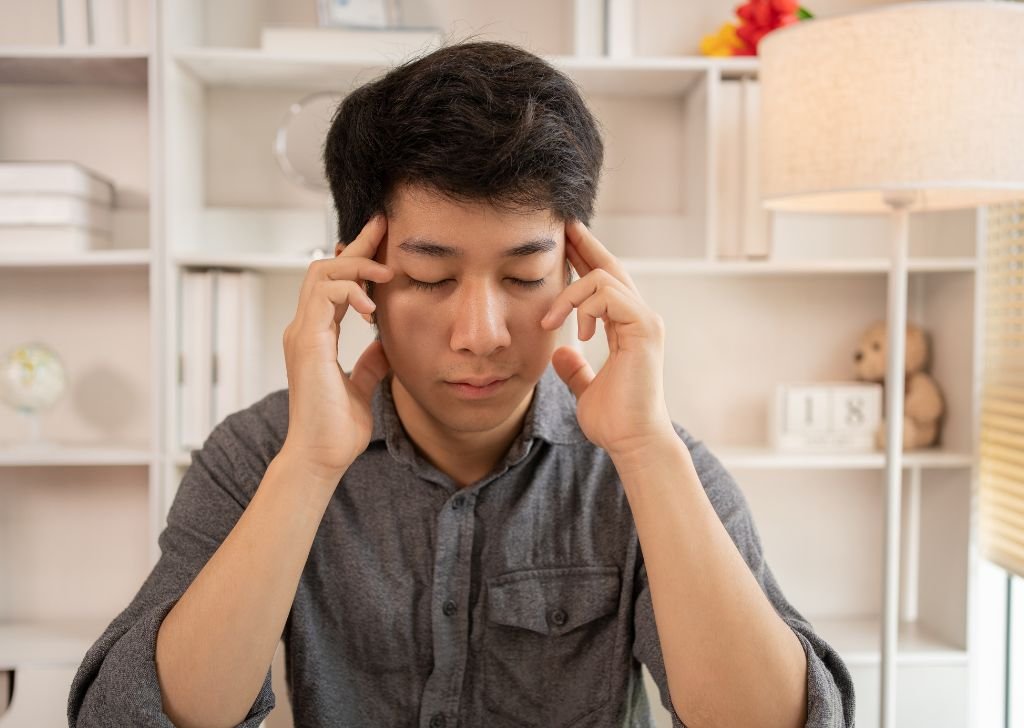 A patient suffering from headache and migraine.