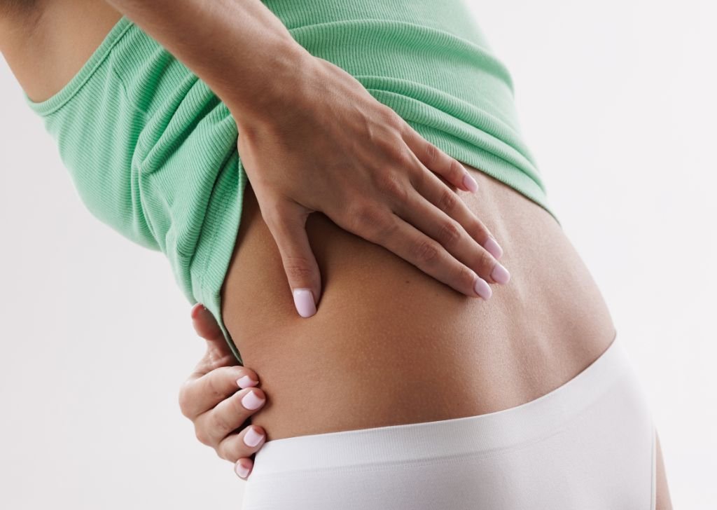 A patient in Petaling Jaya suffering from lower back pain.