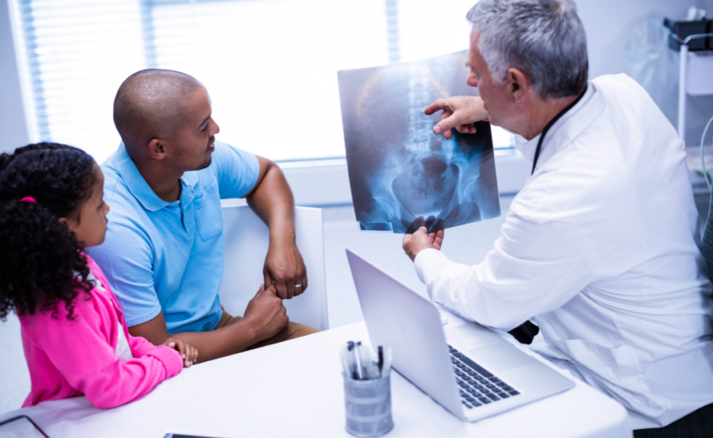 Spinal X-ray check up 