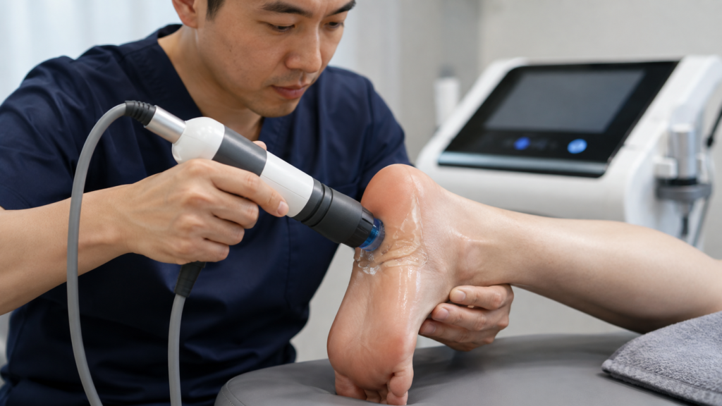 Shockwave Therapy for Plantar Fasciitis — Why It Works When Rest Alone Doesn't 2 Shockwave therapy treatment for heel pain